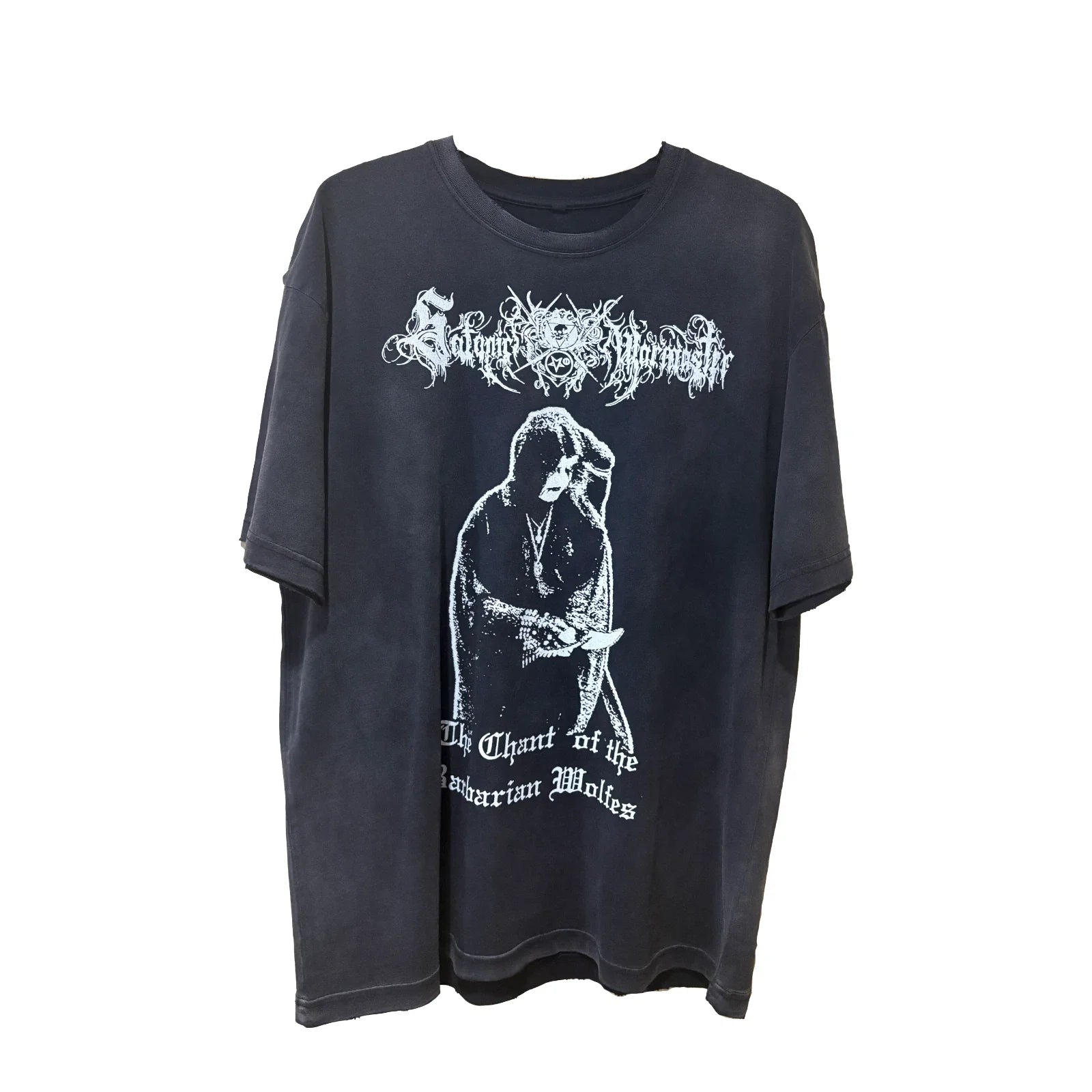 Satanic Warmaster Vintage Style Black Metal Band - Adult & Kids T-Shirts, Sweatshirts & Hoodies apparel design preview 1