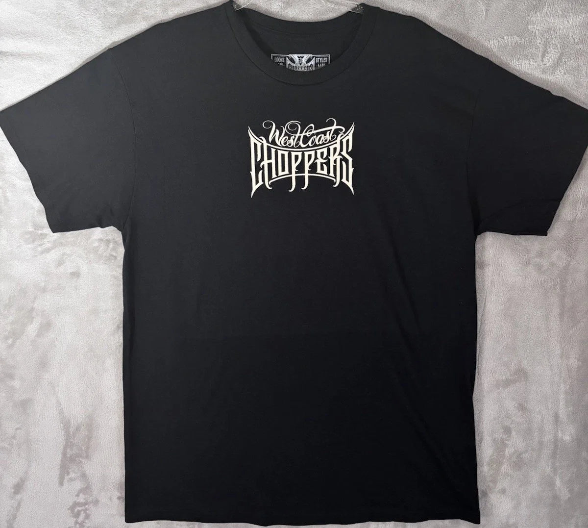 West Coast Choppers Mens L Black Outlaw Biker Chopper - Adult & Kids T-Shirts, Sweatshirts & Hoodies apparel design preview 1