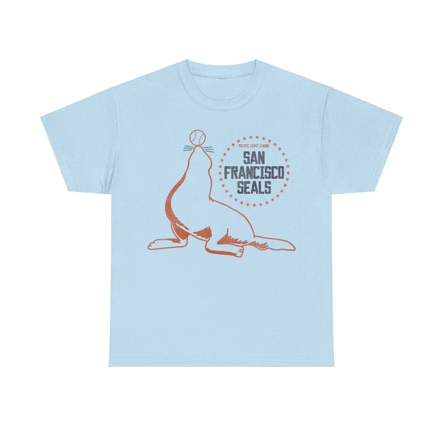 San Francisco Seals Mascot Nostalgic Retro Baseball - Adult & Kids T-Shirts, Sweatshirts & Hoodies apparel design preview 1
