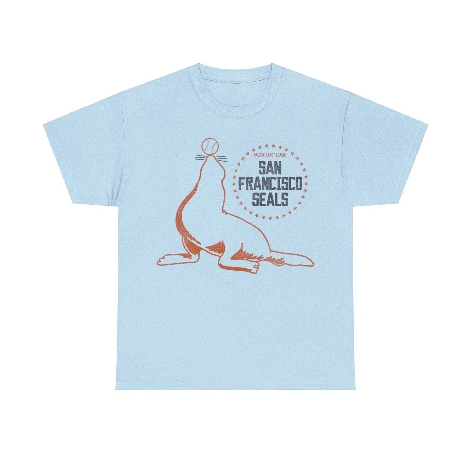 San Francisco Seals Mascot Nostalgic Retro Baseball - Adult & Kids T-Shirts, Sweatshirts & Hoodies apparel design preview 1
