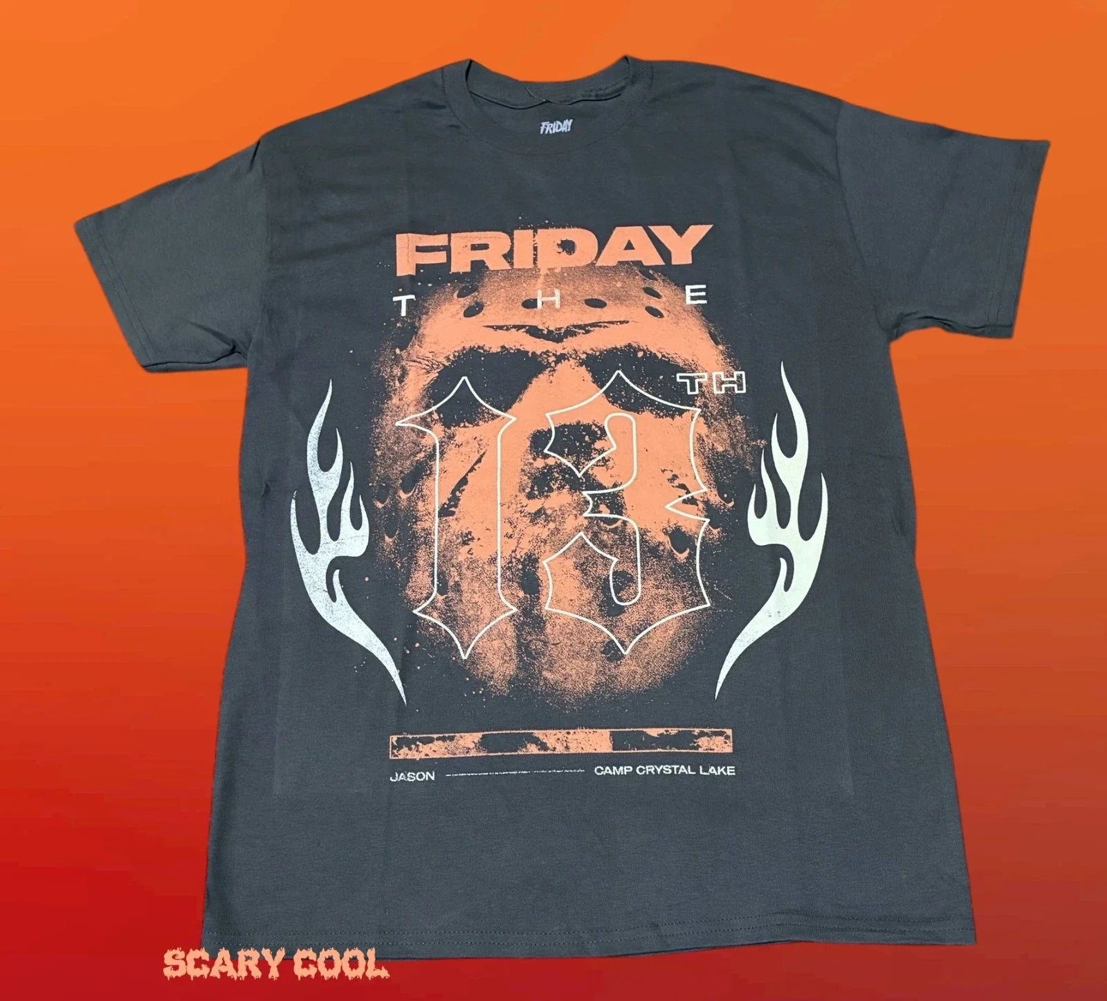 New Friday the 13th Jason Crystal Lake Black 1980 - Adult & Kids T-Shirts, Sweatshirts & Hoodies apparel design preview 1
