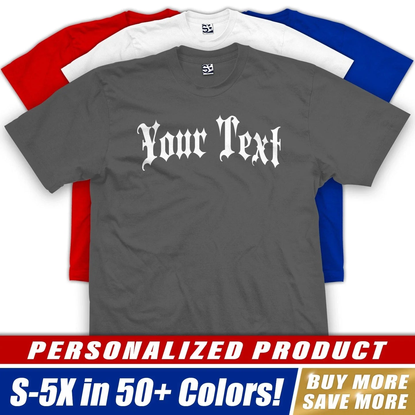 Custom Gothic Thug Old English Street Personalized - Adult & Kids T-Shirts, Sweatshirts & Hoodies apparel design preview 1