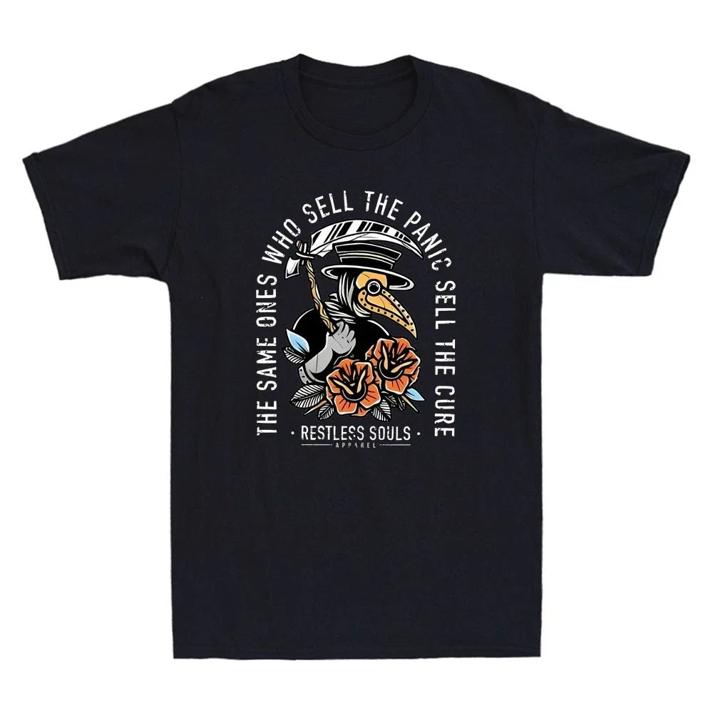 The Same Ones Who Sell Panic Cure Plague Doctor Funny - Adult & Kids T-Shirts, Sweatshirts & Hoodies apparel design preview 1