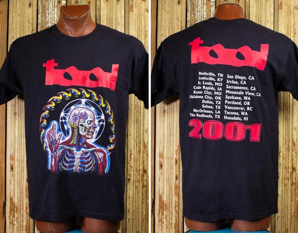 Vintage Tool Lateralus Tour Concert 2001 Black S-5XL - Adult & Kids T-Shirts, Sweatshirts & Hoodies apparel design preview 1