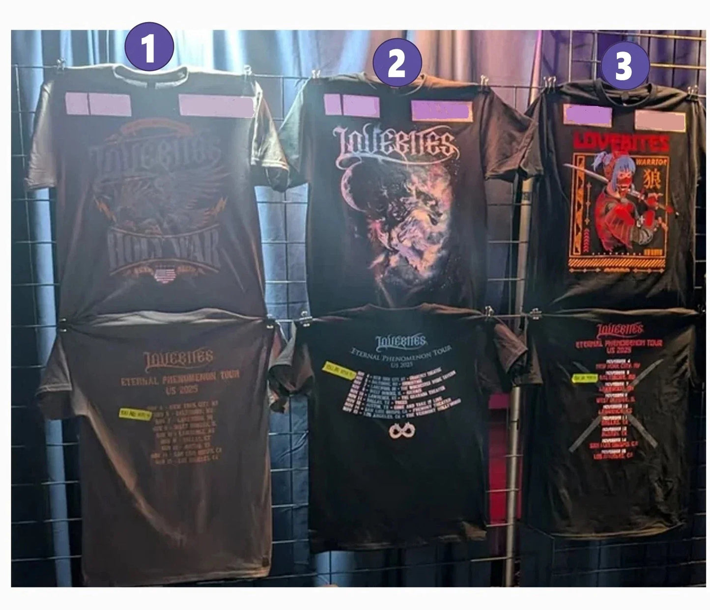 SALE! Lovebites Eternal Phenomenon Tour US 2025 - Adult & Kids T-Shirts, Sweatshirts & Hoodies apparel design preview 1
