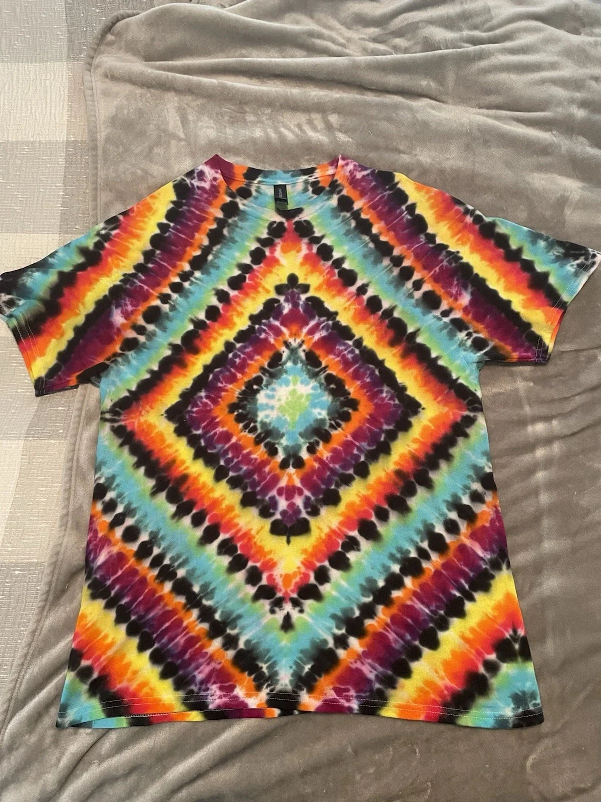 Handmade TieDyed XL custom diamond psychedelic - Adult & Kids T-Shirts, Sweatshirts & Hoodies apparel design preview 1