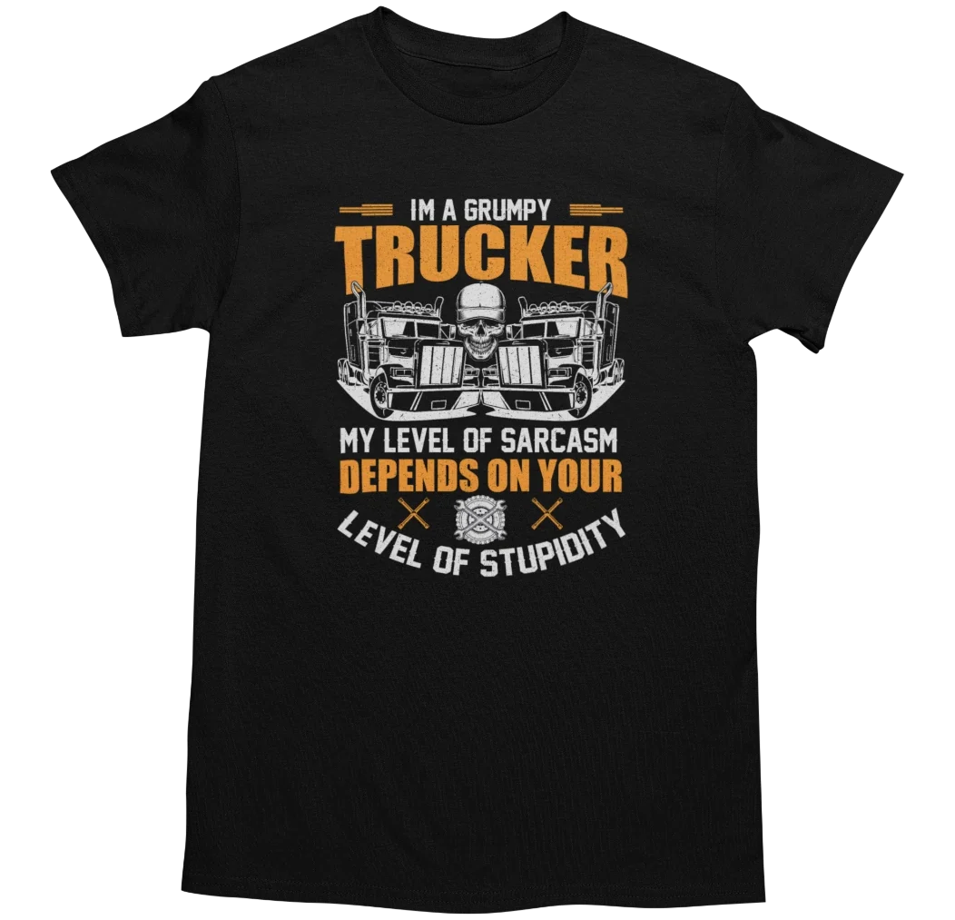 Grumpy Trucker Adults Men Women Driver Joke - Adult & Kids T-Shirts, Sweatshirts & Hoodies apparel design preview 1
