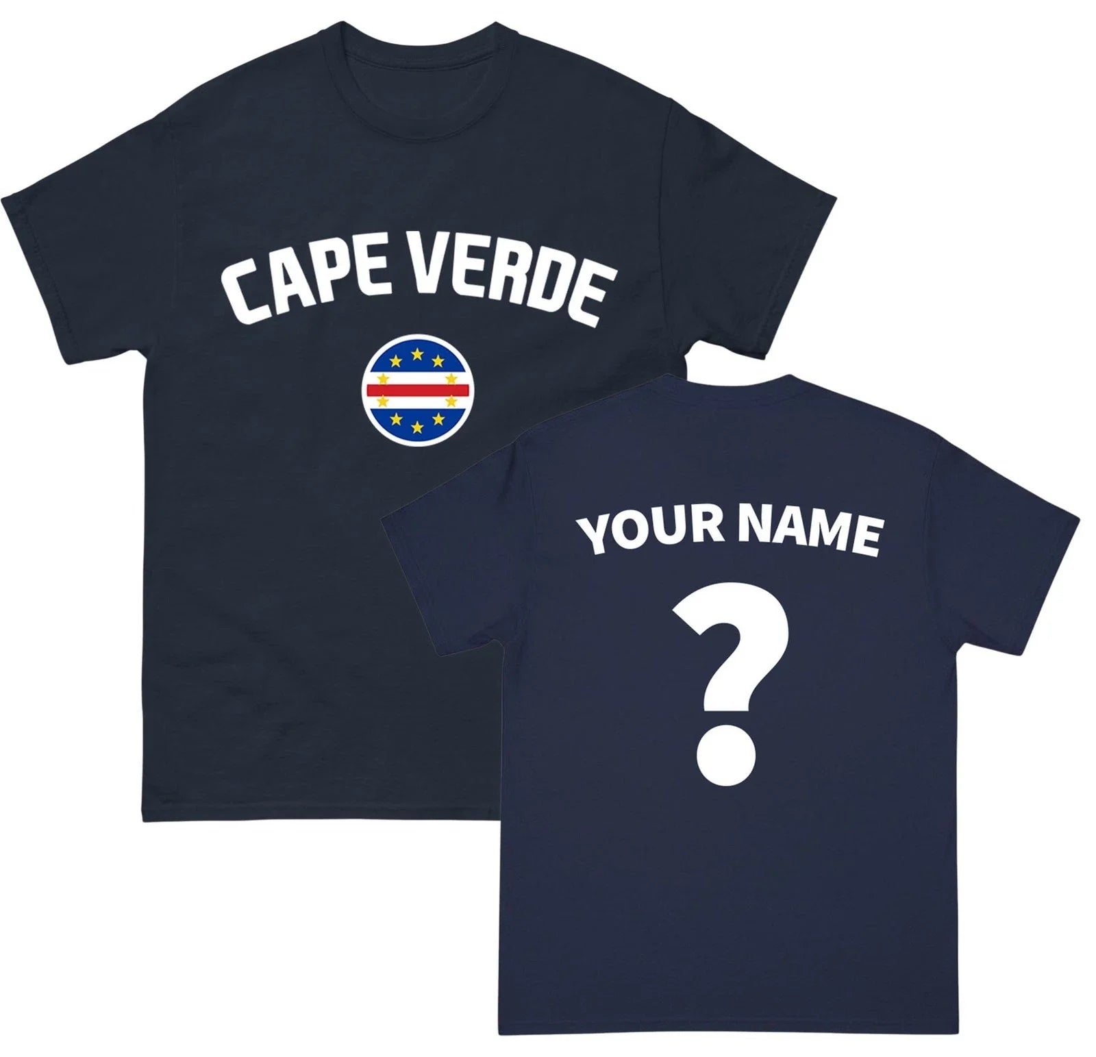 Cape Verde football ,Personalised ,Custom Name and - Adult & Kids T-Shirts, Sweatshirts & Hoodies apparel design preview 1