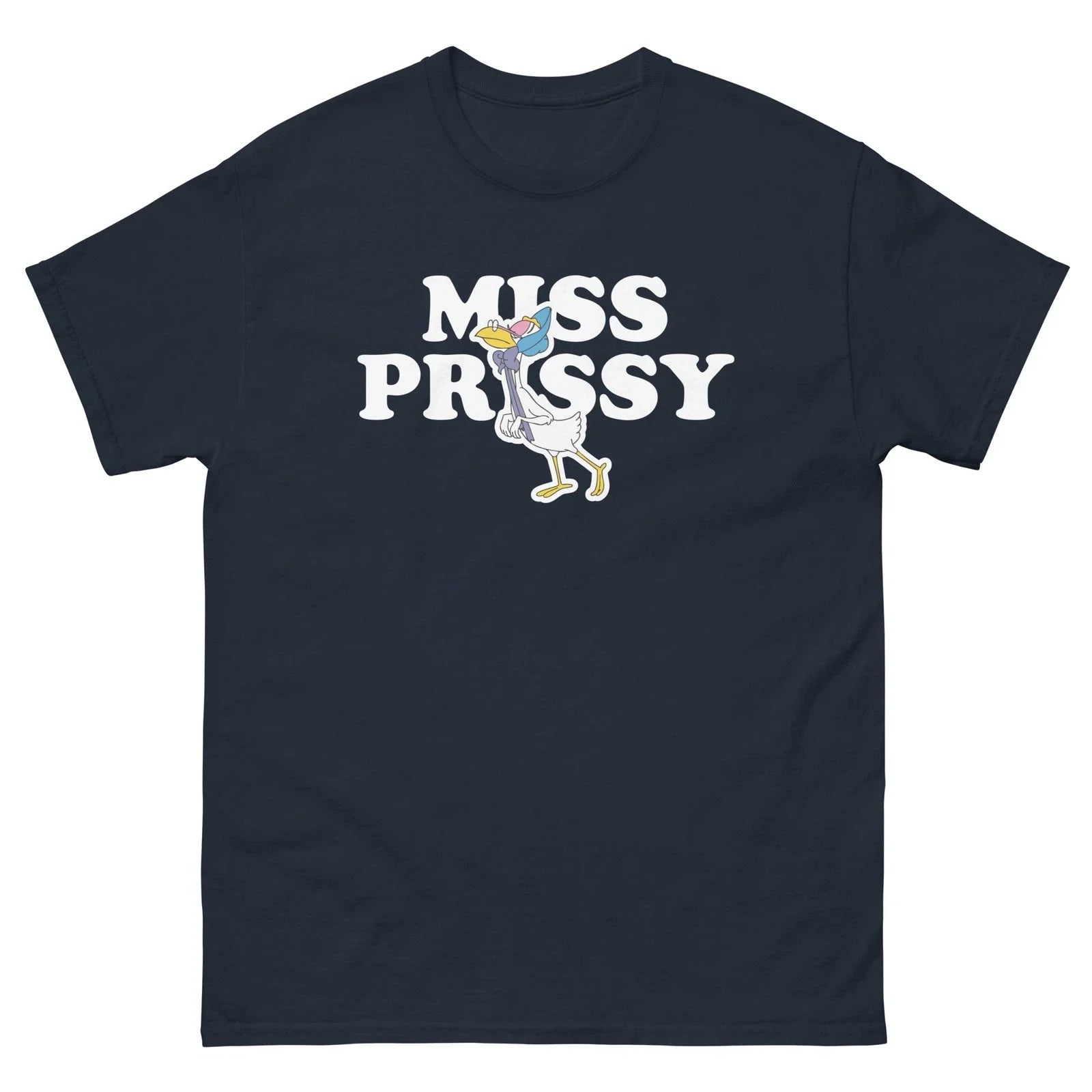 Miss Prissy Graphic Navy Unisex classic - Adult & Kids T-Shirts, Sweatshirts & Hoodies apparel design preview 1