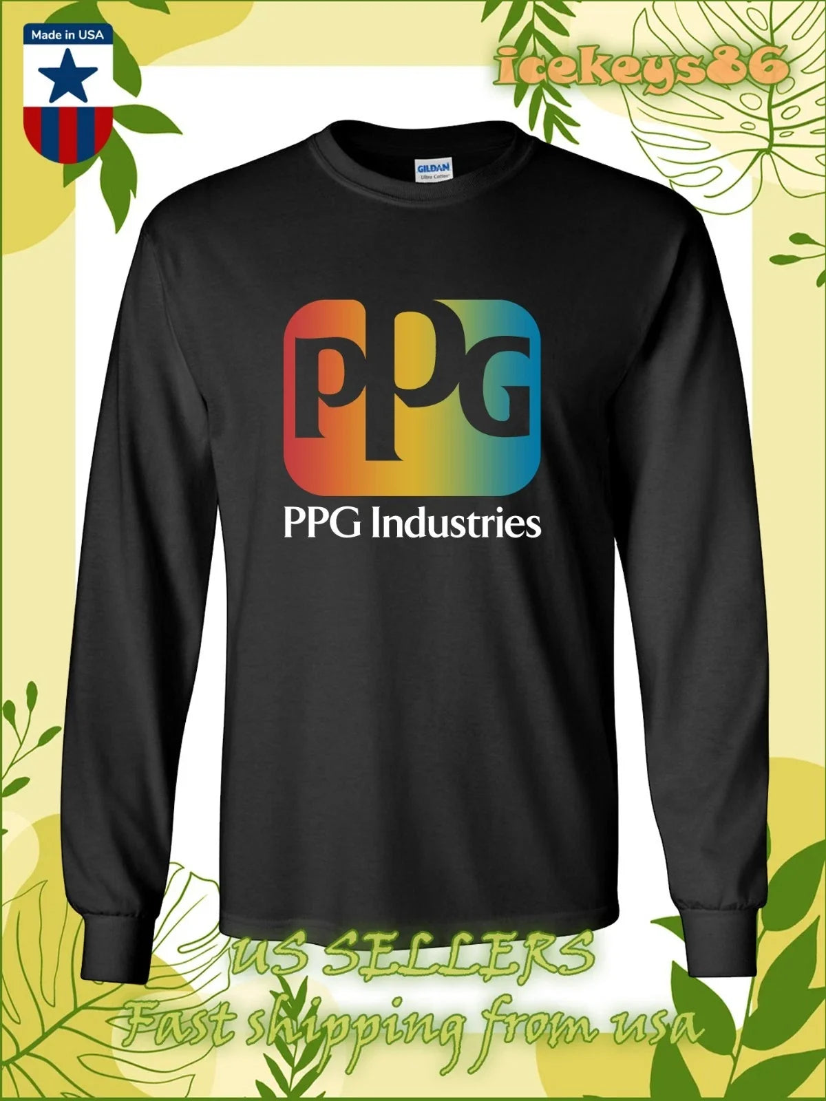 New PPG Industries Logo Men's American - Adult & Kids T-Shirts, Sweatshirts & Hoodies apparel design preview 1
