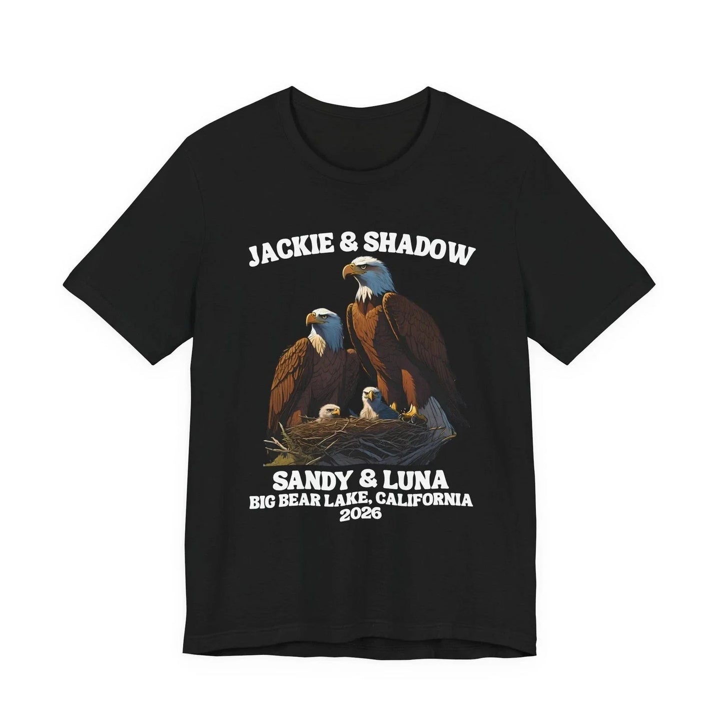 Jackie and Shadow Eagle Big Bear Lake California 2026 - Adult & Kids T-Shirts, Sweatshirts & Hoodies apparel design preview 1
