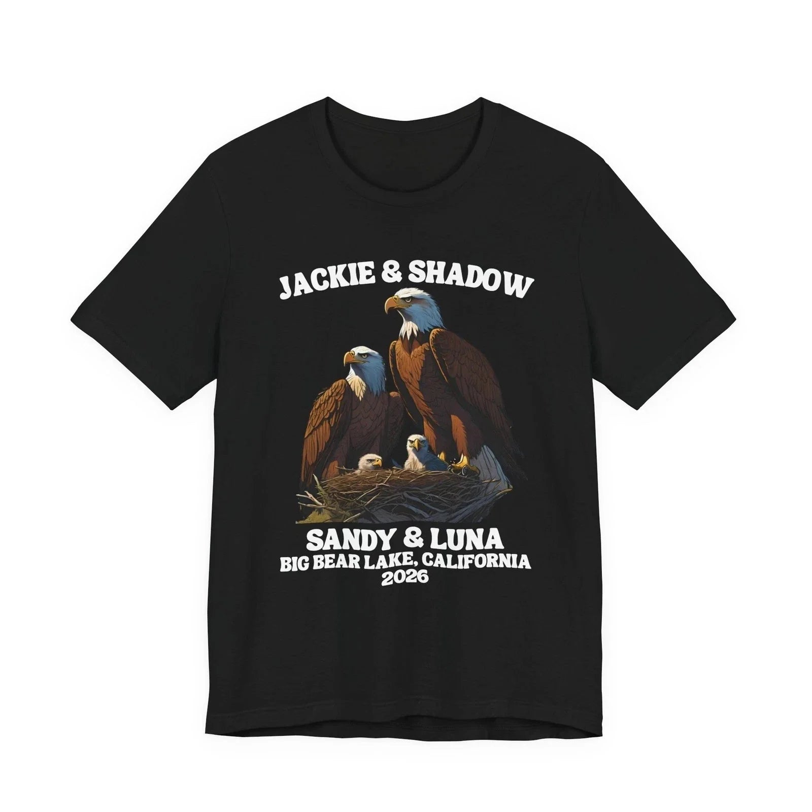 Jackie and Shadow Eagle Big Bear Lake California 2026 - Adult & Kids T-Shirts, Sweatshirts & Hoodies apparel design preview 1