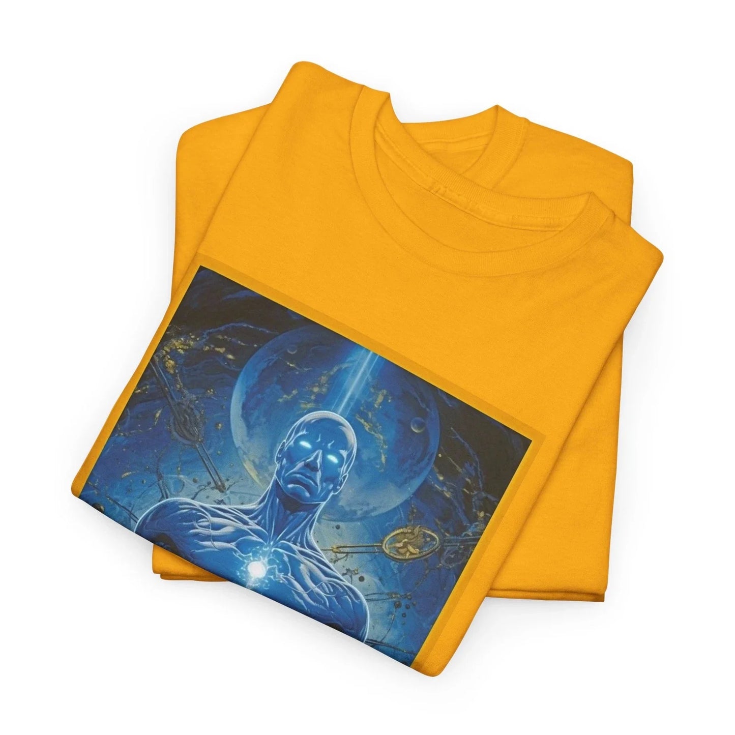 Dr. Manhattan Celestial Guardian Unisex Heavy Cotton, - Adult & Kids T-Shirts, Sweatshirts & Hoodies apparel design preview 1