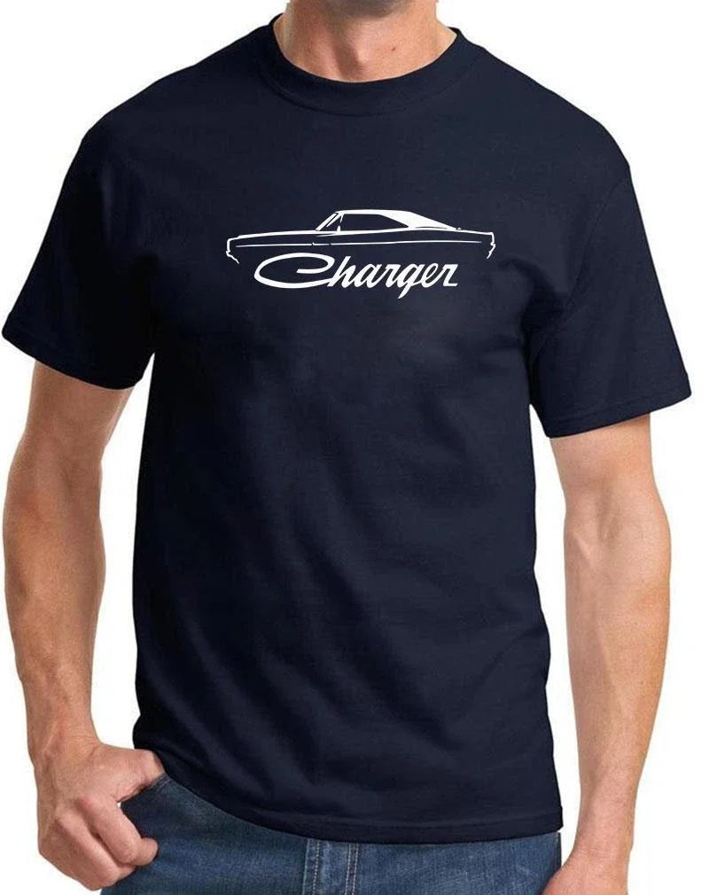 1968 169 1970 Charger Classic Outline Design NEW - Adult & Kids T-Shirts, Sweatshirts & Hoodies apparel design preview 1