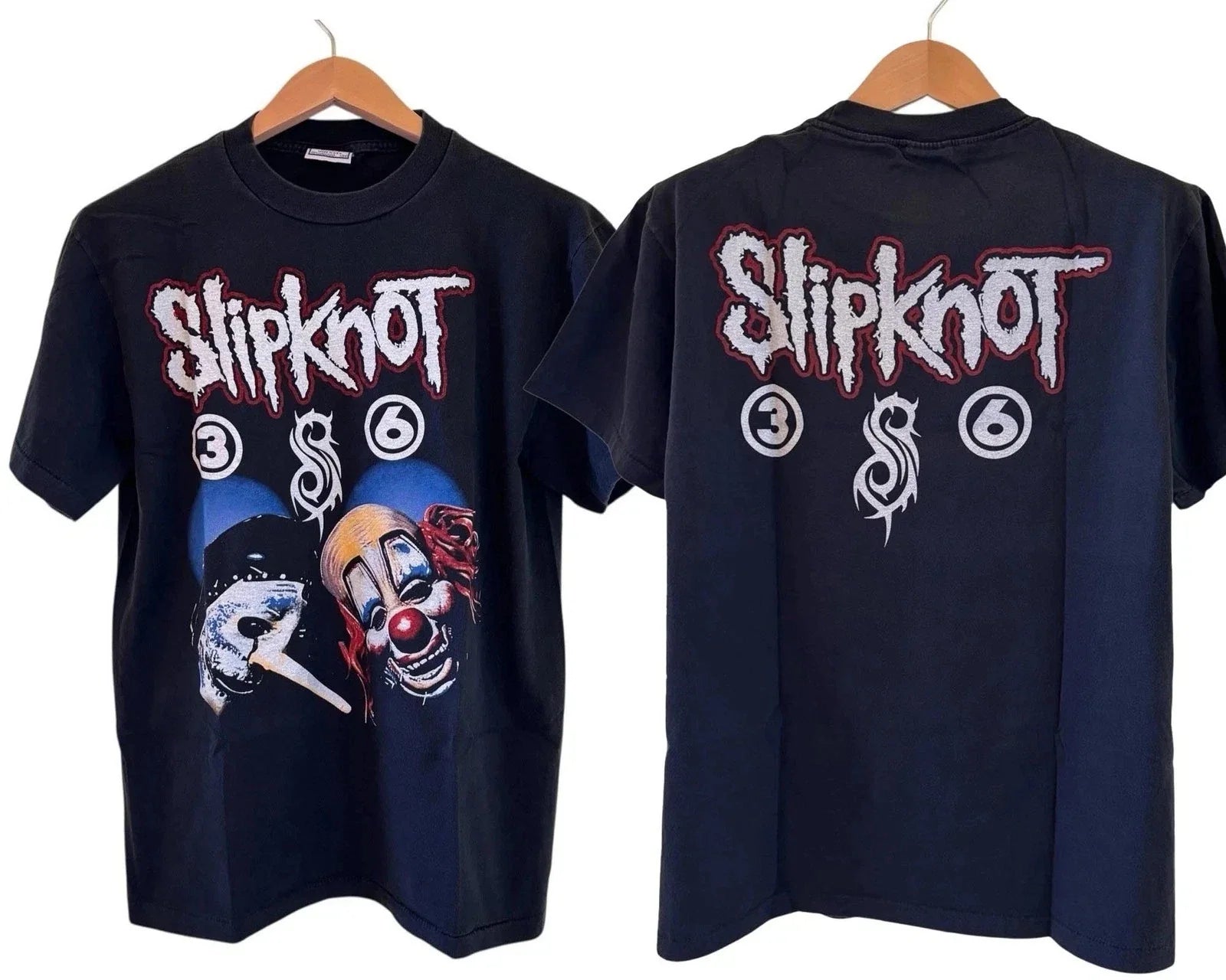 Vintage Slipknot1 Band Metal Tour Unisex Reprint - Adult & Kids T-Shirts, Sweatshirts & Hoodies apparel design preview 1