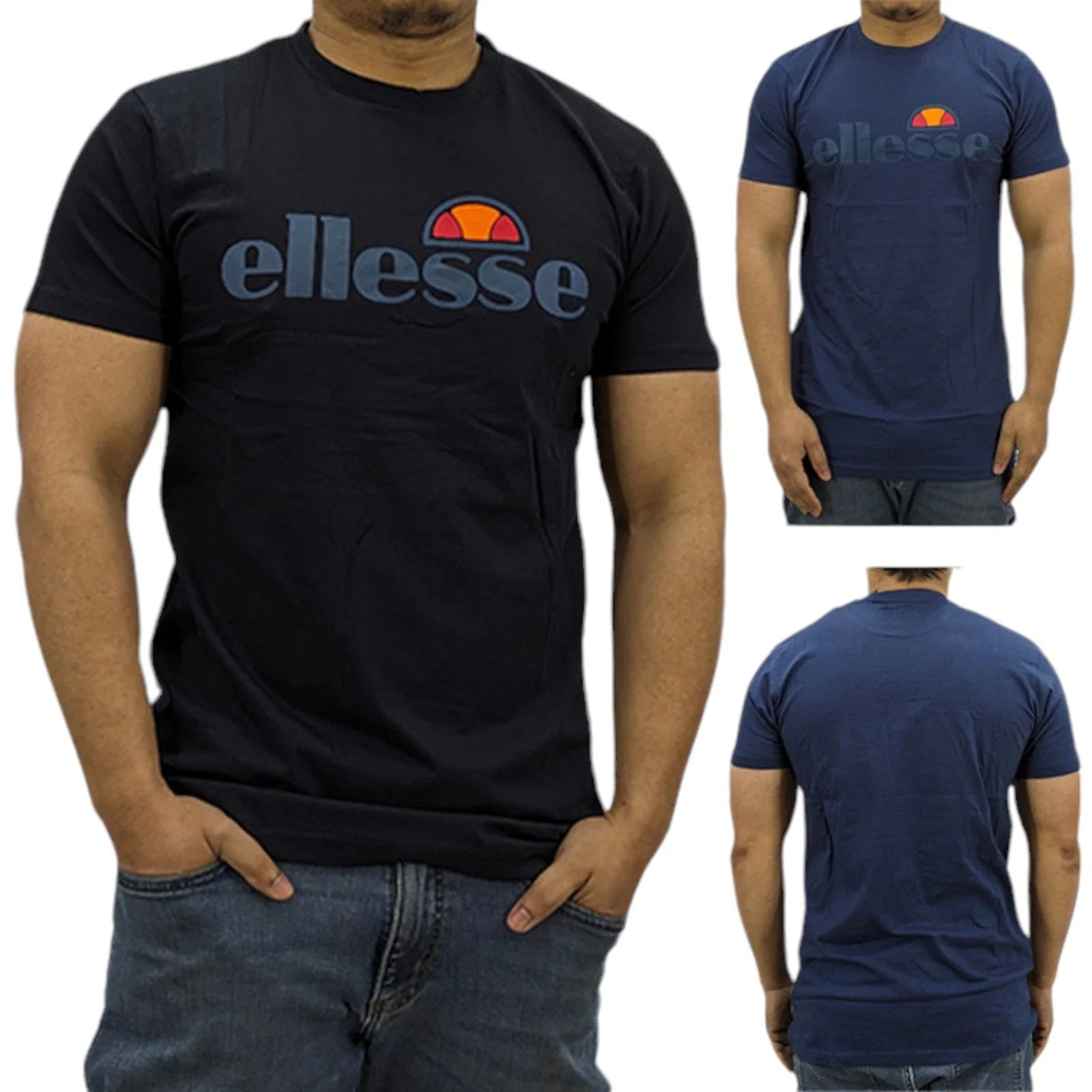 ELLESSE GINITI Mens Crew Neck Short Sleeve Cotton Top - Adult & Kids T-Shirts, Sweatshirts & Hoodies apparel design preview 1
