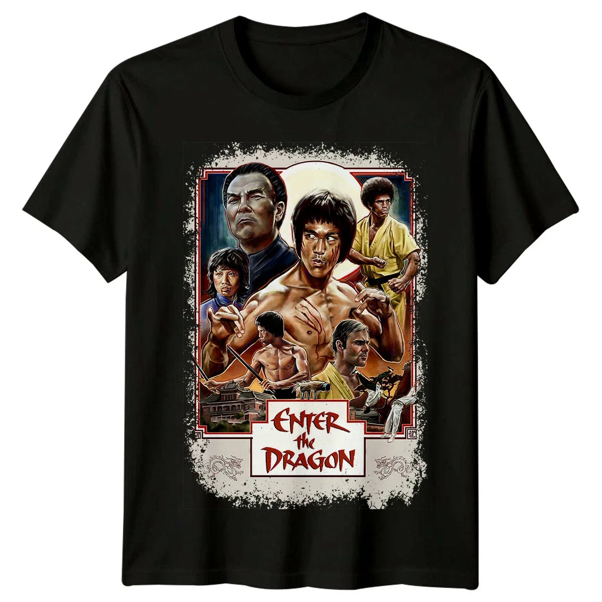 Enter the Dragon (1973) Movie Poster Inspired Retro - Adult & Kids T-Shirts, Sweatshirts & Hoodies apparel design preview 1