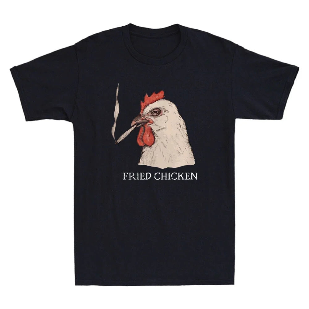 Fried Chicken Funny 420 Smoking Marijuana Graphic - Adult & Kids T-Shirts, Sweatshirts & Hoodies apparel design preview 1
