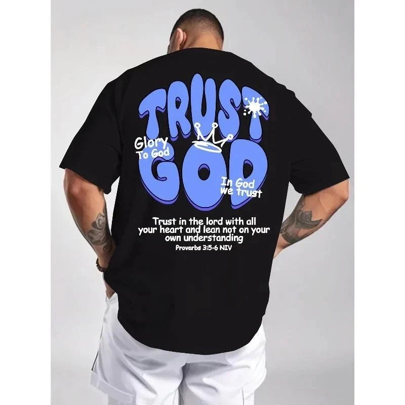 Men's Summer Trust God Christian Graphic Bible Verse - Adult & Kids T-Shirts, Sweatshirts & Hoodies apparel design preview 1