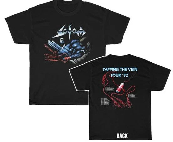 Sodom 1992 European Tour Touching the Heart - Adult & Kids T-Shirts, Sweatshirts & Hoodies apparel design preview 1