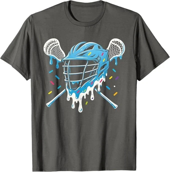 Lacrosse Ice Cream Drip Lax Boys Helmet Stick Youth - Adult & Kids T-Shirts, Sweatshirts & Hoodies apparel design preview 1