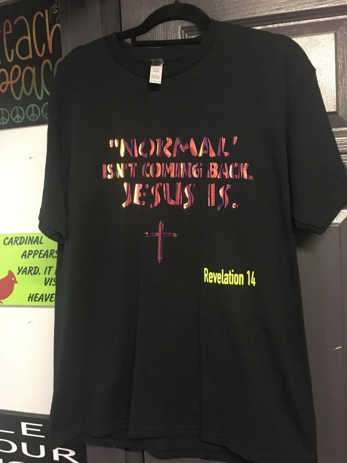 HANDMADE "NORMAL ISN'T COMING BACK. JESUS IS." GILDAN - Adult & Kids T-Shirts, Sweatshirts & Hoodies apparel design preview 1