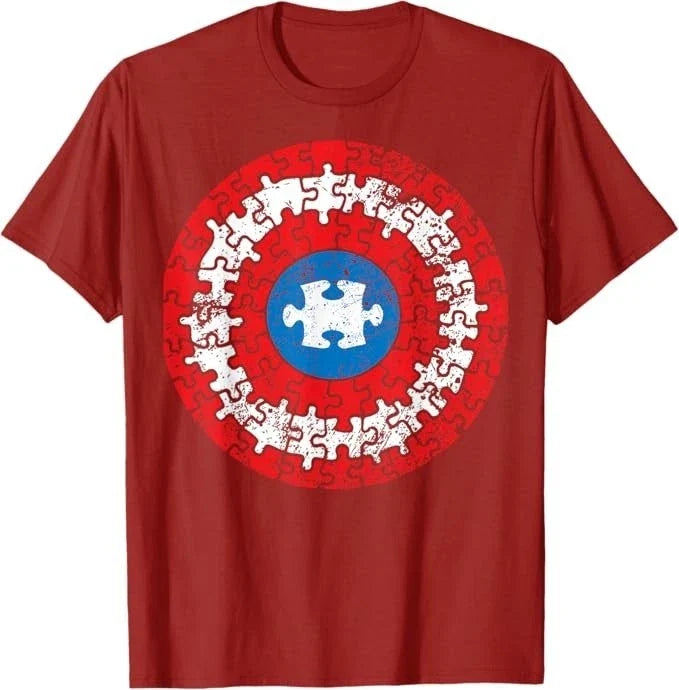 Autism Awareness Captain Support Autistic Superkid - Adult & Kids T-Shirts, Sweatshirts & Hoodies apparel design preview 1