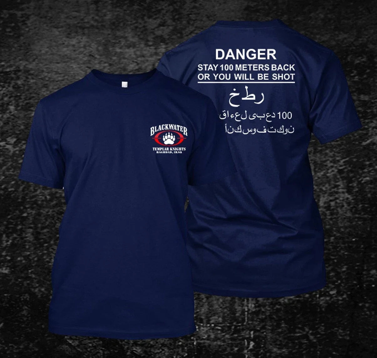 Blackwater templar knight danger shot Custom Men's - Adult & Kids T-Shirts, Sweatshirts & Hoodies apparel design preview 1