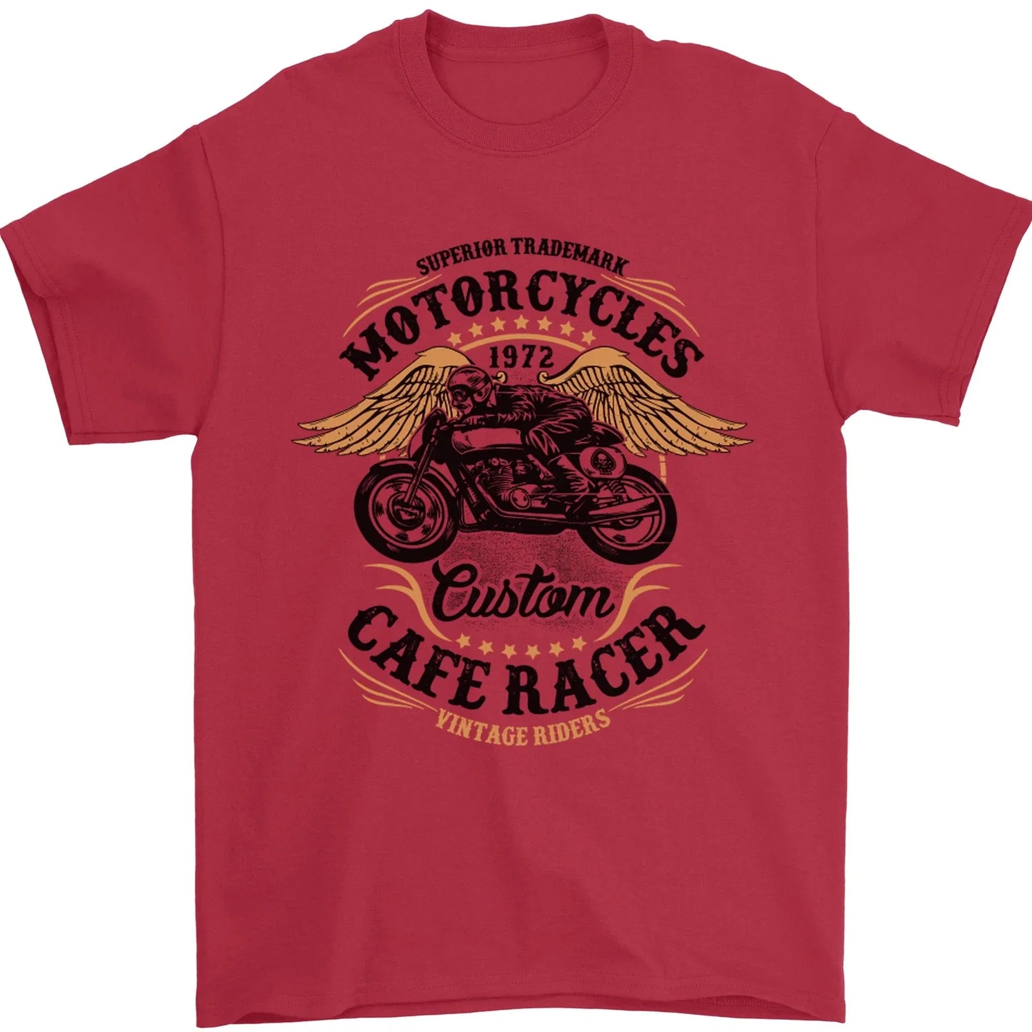 Biker Custom Cafe Racer Motorbike Mens 100% Cotton - Adult & Kids T-Shirts, Sweatshirts & Hoodies apparel design preview 1