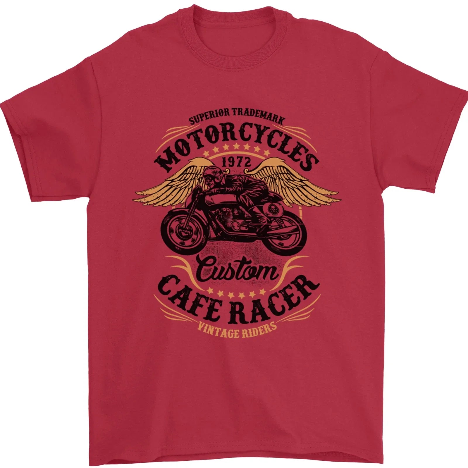 Biker Custom Cafe Racer Motorbike Mens 100% Cotton - Adult & Kids T-Shirts, Sweatshirts & Hoodies apparel design preview 1
