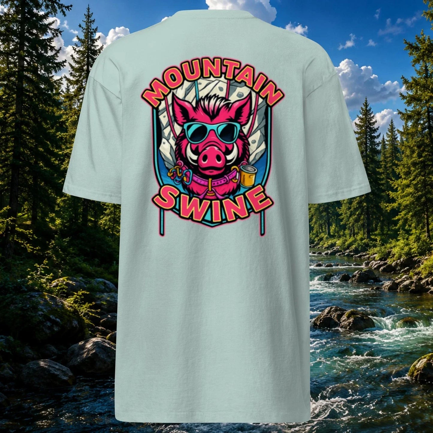 Men's Mountain Swine Crag premium heavyweight - Adult & Kids T-Shirts, Sweatshirts & Hoodies apparel design preview 1
