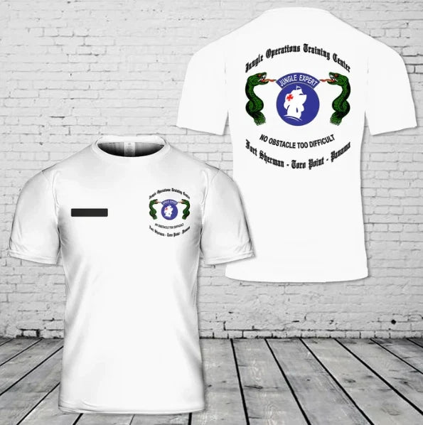 Custom Name Jungle Operations Training Center 3D - Adult & Kids T-Shirts, Sweatshirts & Hoodies apparel design preview 1