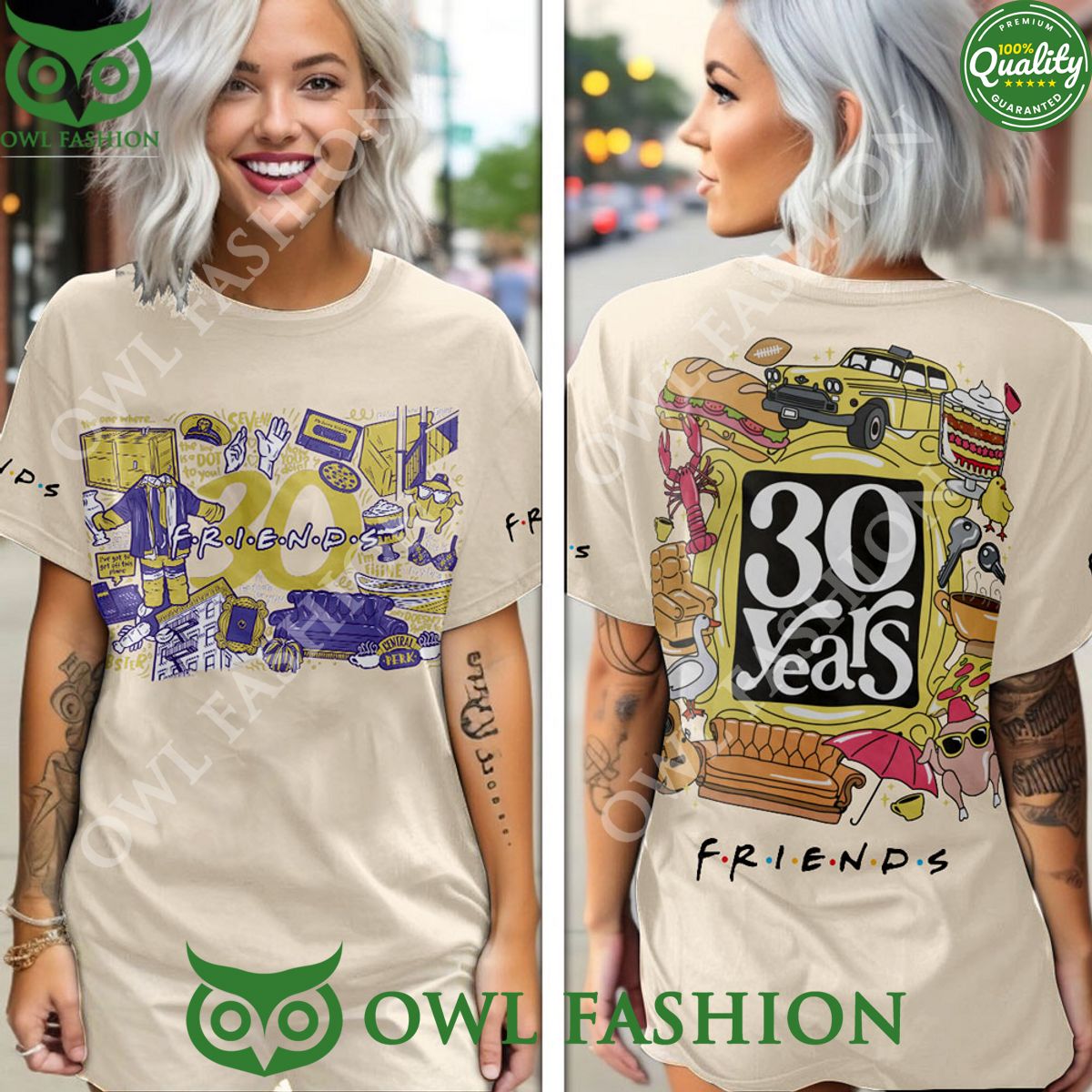 Friends TV show 30 years 3D - Adult & Kids T-Shirts, Sweatshirts & Hoodies apparel design preview 1
