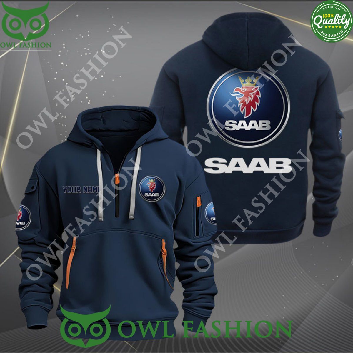 Saab Automobile Car Motor Luxury Customized 2d half - Adult & Kids T-Shirts, Sweatshirts & Hoodies apparel design preview 1