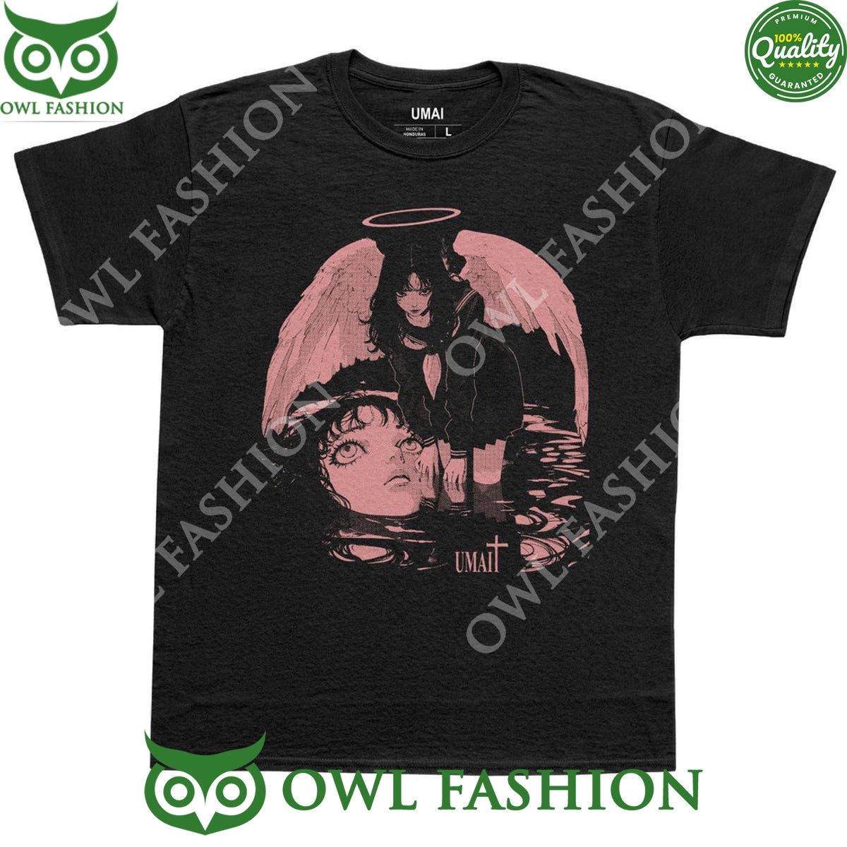 Saints and Sinners Angel Scared anime Black - Adult & Kids T-Shirts, Sweatshirts & Hoodies apparel design preview 1