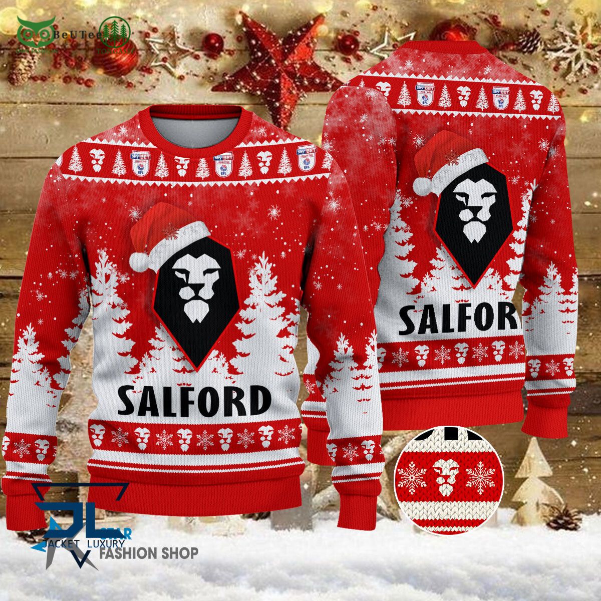 Salford City EFL English Football League Champions - Adult & Kids T-Shirts, Sweatshirts & Hoodies apparel design preview 1