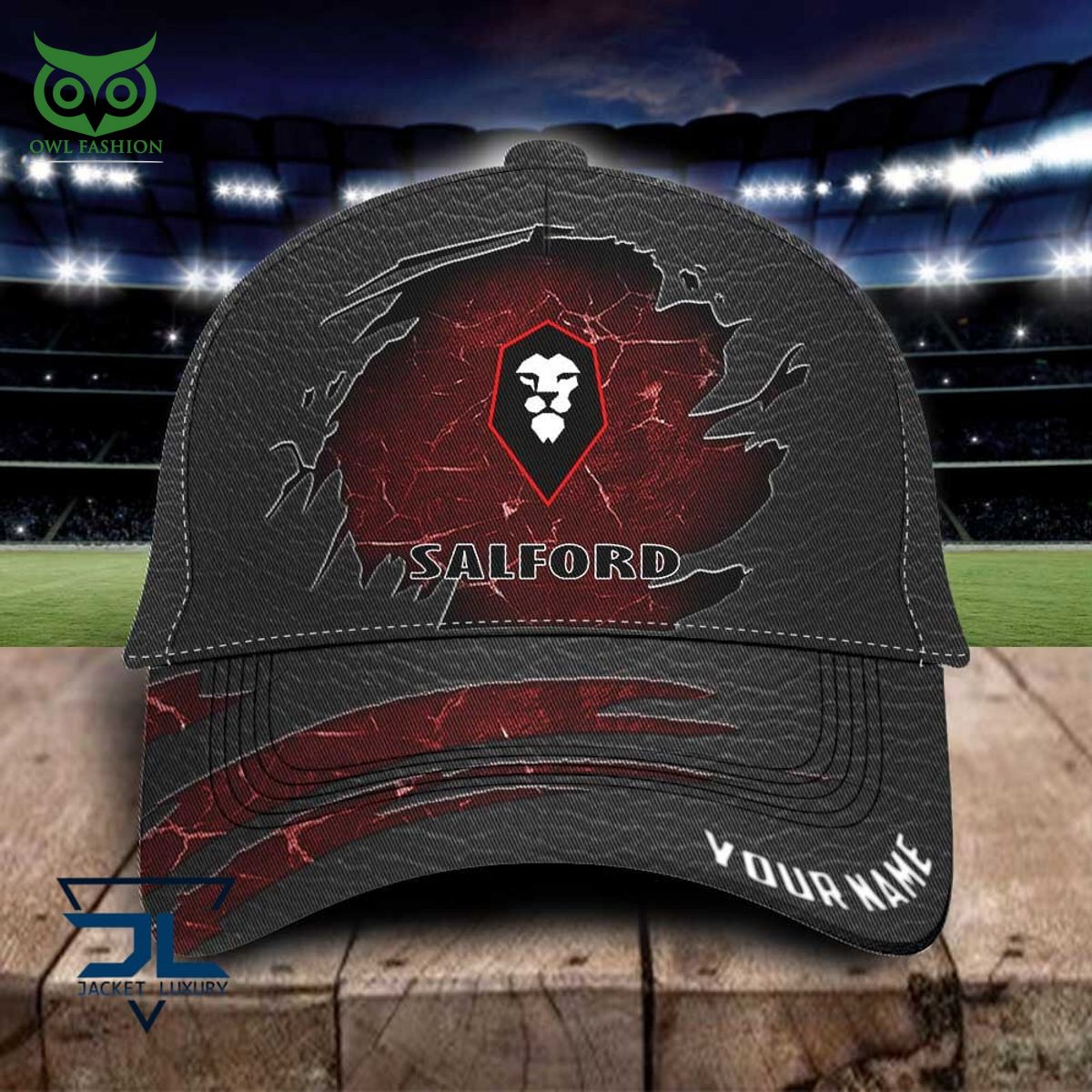 Salford City EFL Personalized Leather Classic Cap - Adult & Kids T-Shirts, Sweatshirts & Hoodies apparel design preview 1
