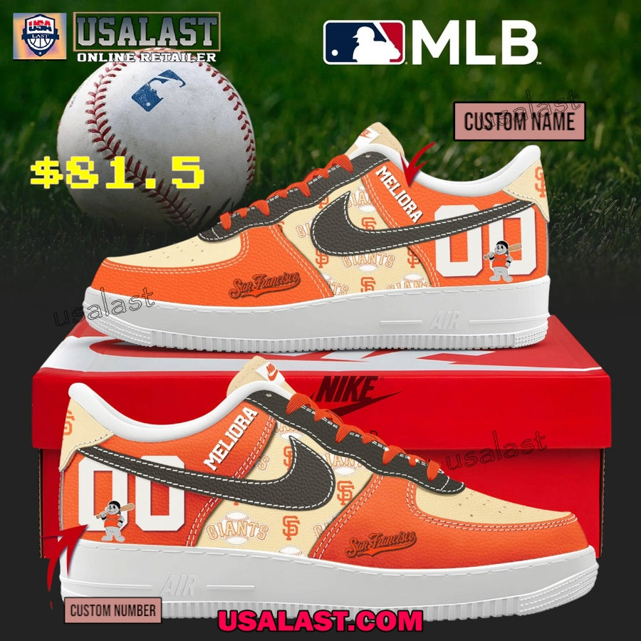 San Francisco Giants Personalized Air Force 1 Shoes - Adult & Kids T-Shirts, Sweatshirts & Hoodies apparel design preview 1