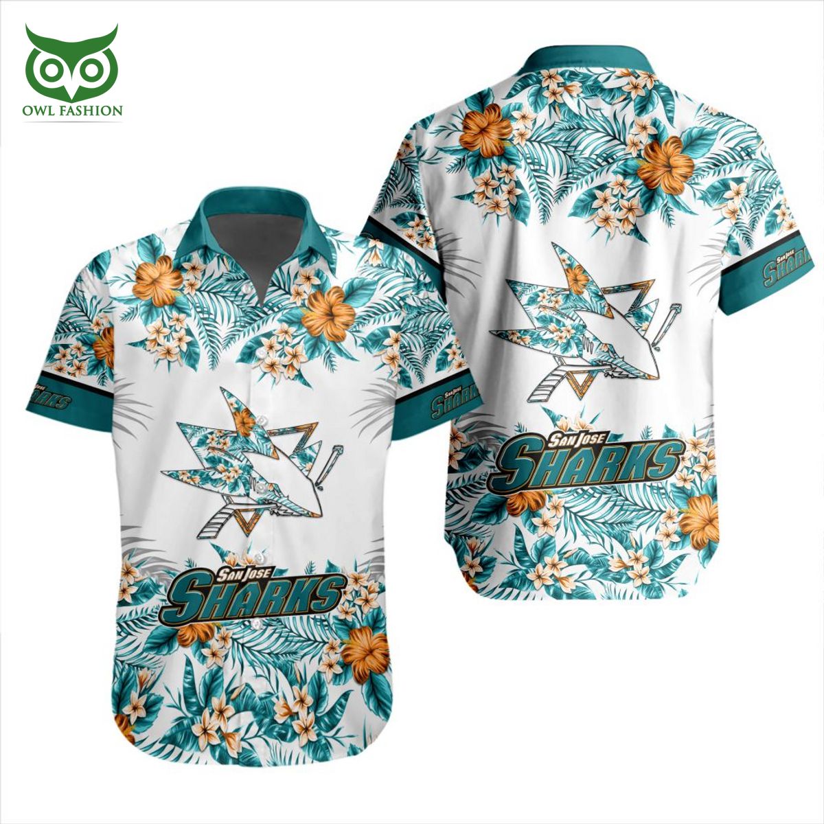 San Jose Sharks NHL Team Beach Vibe Hawaiian - Adult & Kids T-Shirts, Sweatshirts & Hoodies apparel design preview 1