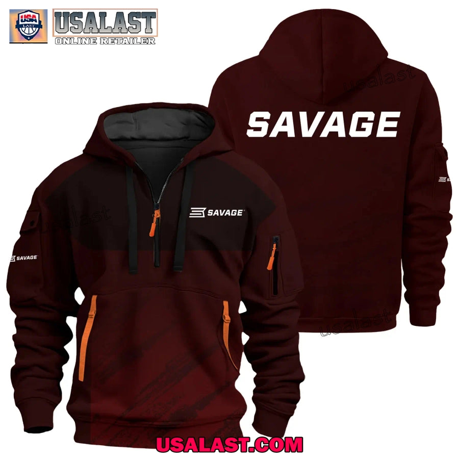 Savage Arms Gun Brand Heavy Zip - Adult & Kids T-Shirts, Sweatshirts & Hoodies apparel design preview 1