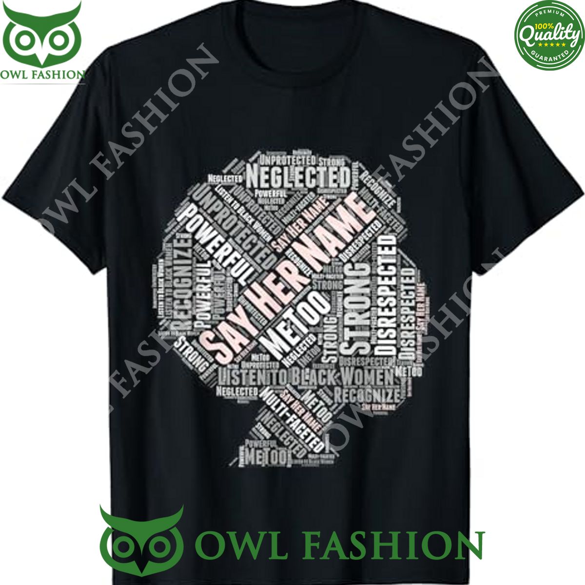 Say Her Name Word Cloud Blacktivism - Adult & Kids T-Shirts, Sweatshirts & Hoodies apparel design preview 1