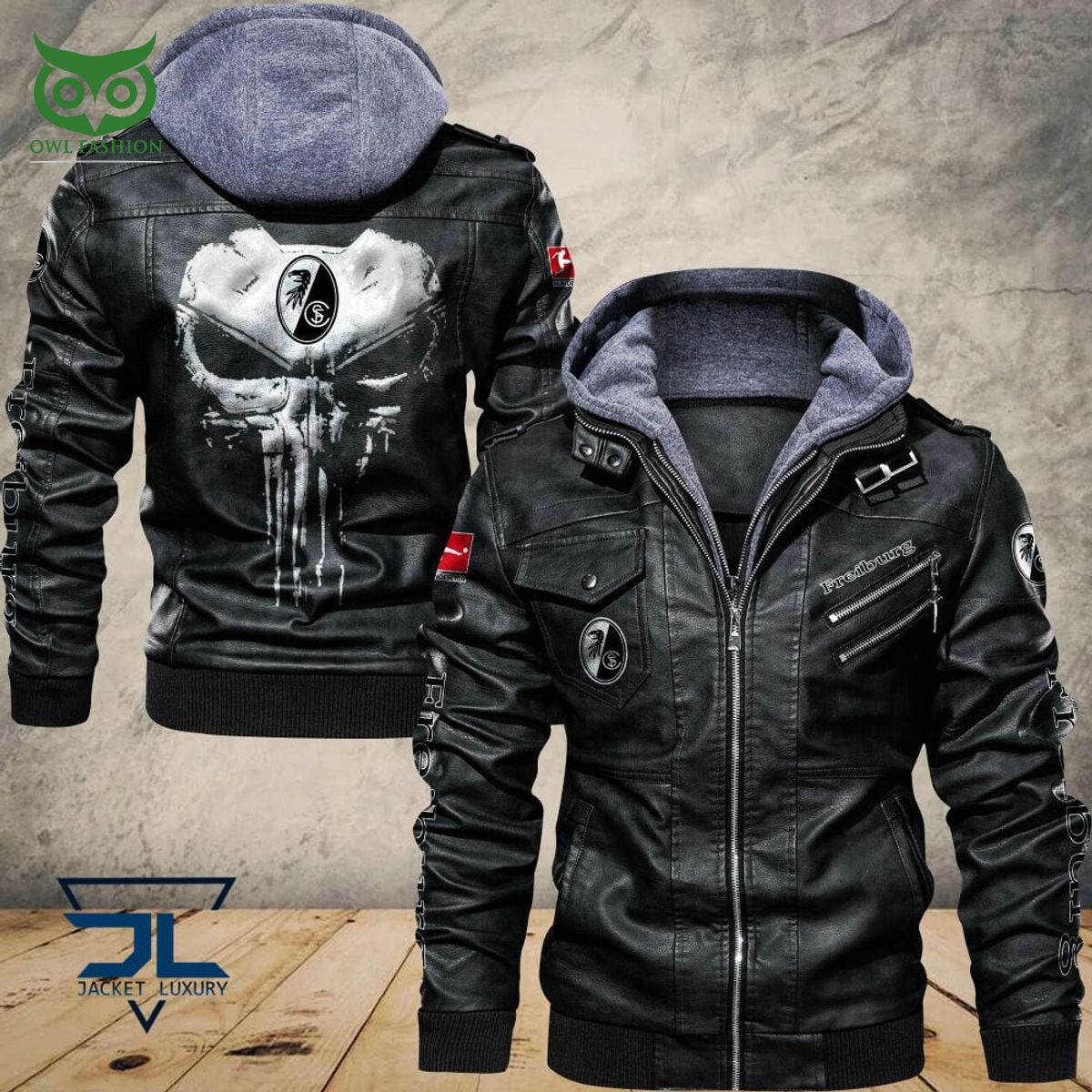 SC Freiburg Bundesliga Germany League 2D Leather - Adult & Kids T-Shirts, Sweatshirts & Hoodies apparel design preview 1