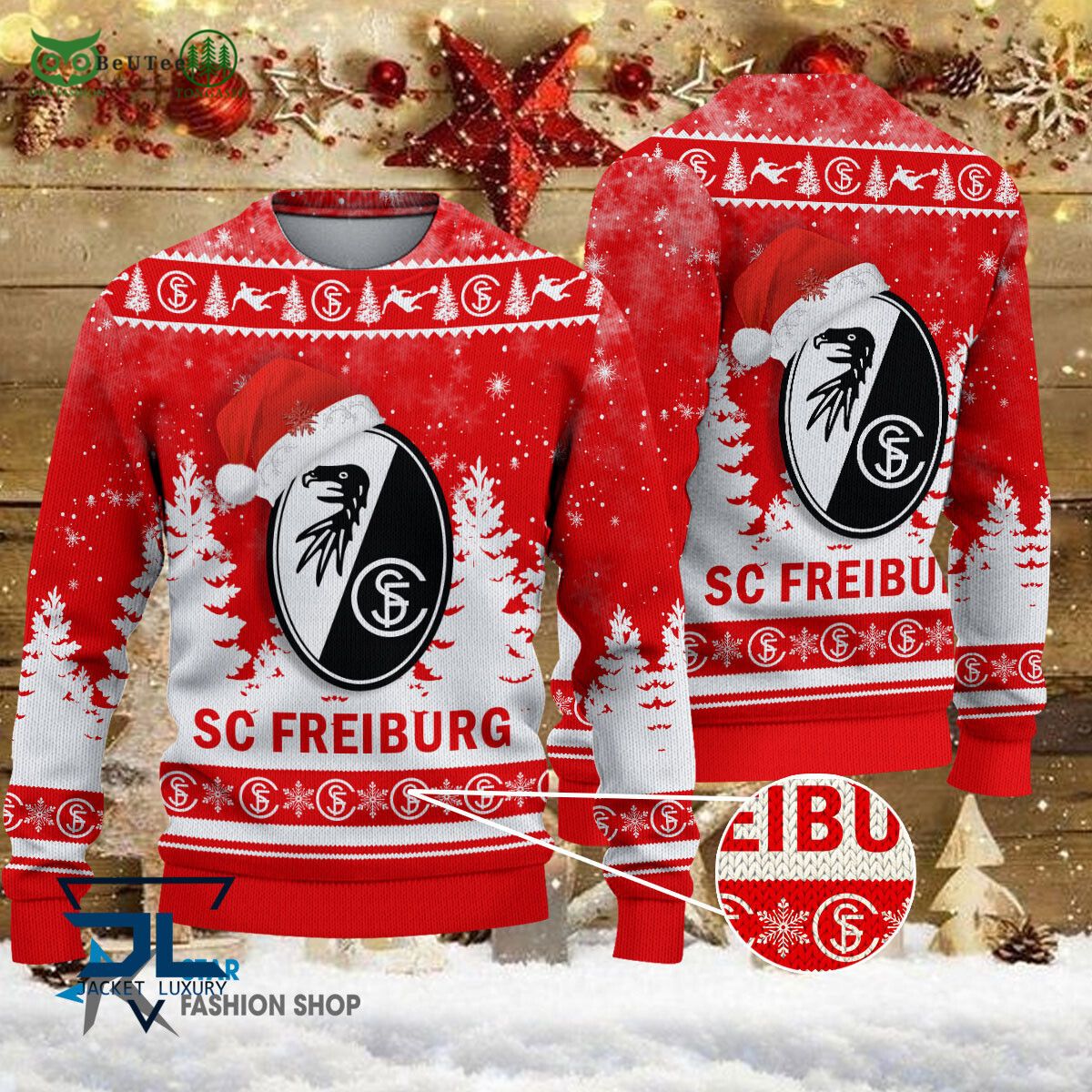 SC Freiburg II Bundesliga Champions Ugly Sweater - Adult & Kids T-Shirts, Sweatshirts & Hoodies apparel design preview 1