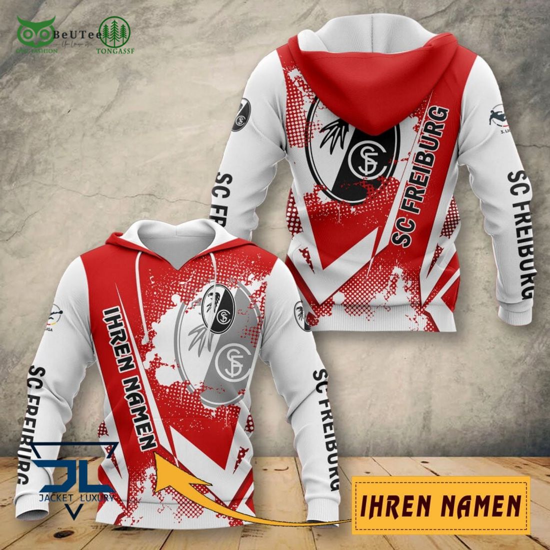 SC Freiburg II Iheren Namen AOP 3D Full - Adult & Kids T-Shirts, Sweatshirts & Hoodies apparel design preview 1