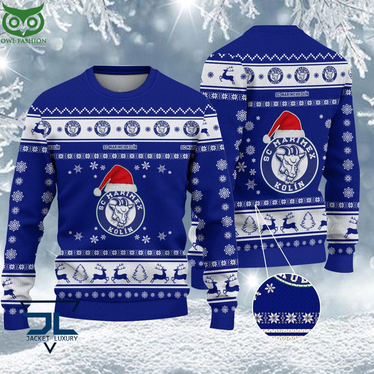 SC Marimex Kolín Czech Extraliga Ugly Sweater - Adult & Kids T-Shirts, Sweatshirts & Hoodies apparel design preview 1