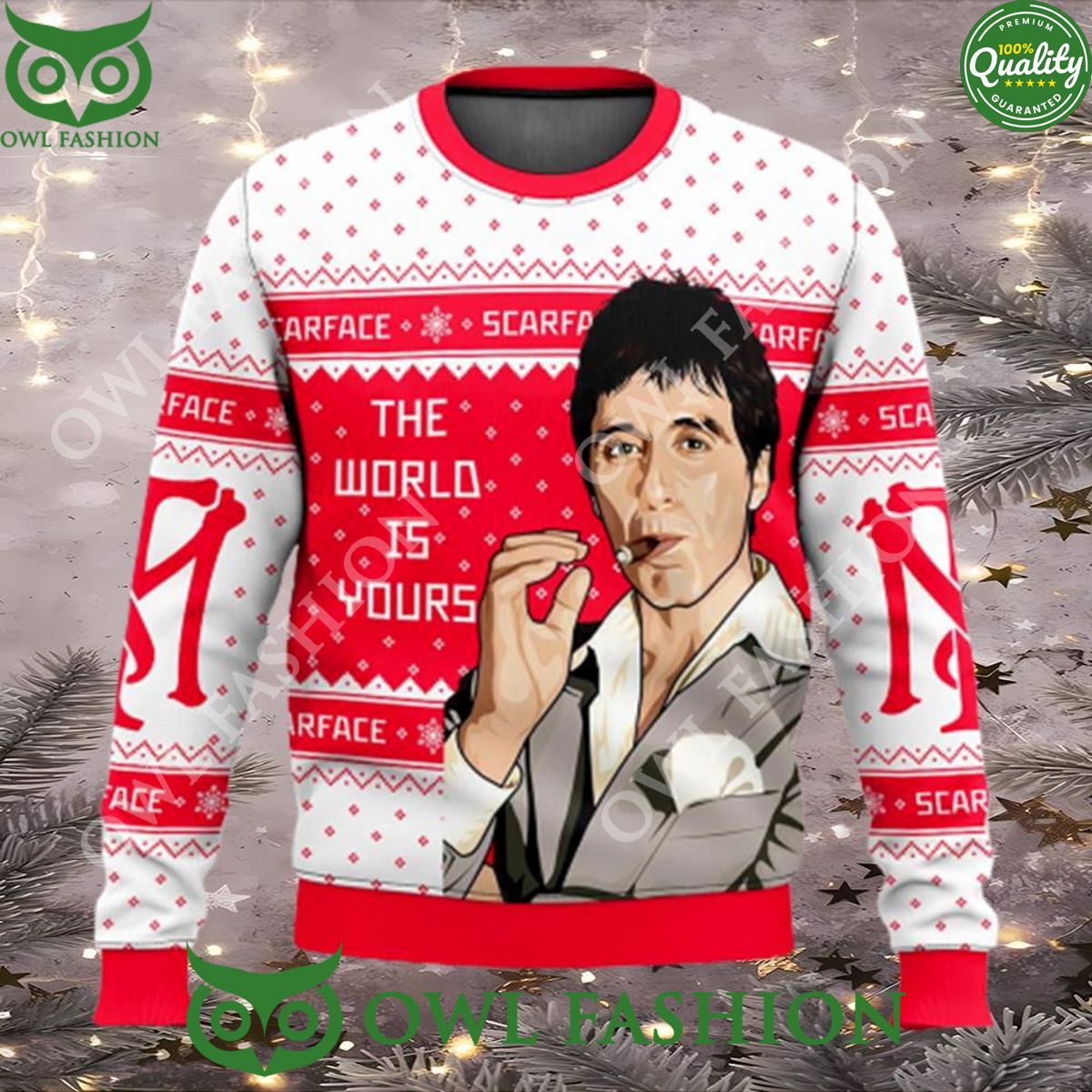 Scarface The World Is Yours Tony Montana Ugly - Adult & Kids T-Shirts, Sweatshirts & Hoodies apparel design preview 1