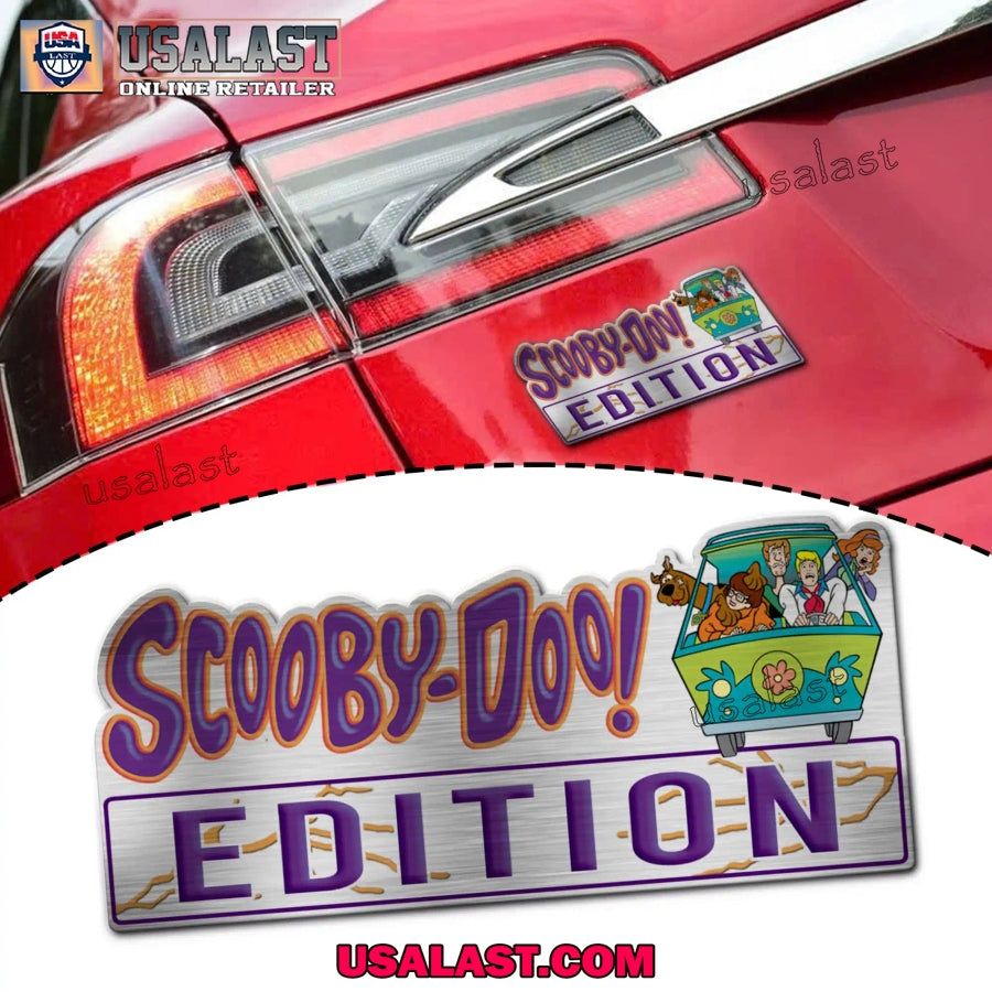 Scooby Doo And Friends Car Emblem Custom 3D Badge - Adult & Kids T-Shirts, Sweatshirts & Hoodies apparel design preview 1