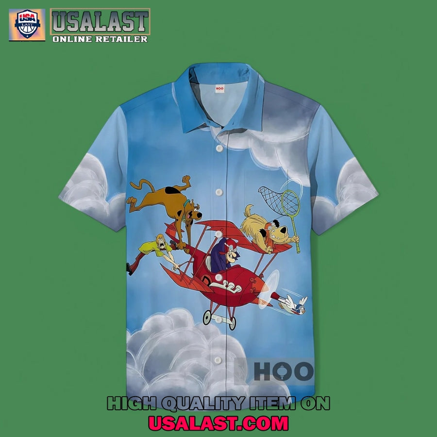 Scooby Doo Cartoon Thrilling Air Journey Hawaiian - Adult & Kids T-Shirts, Sweatshirts & Hoodies apparel design preview 1