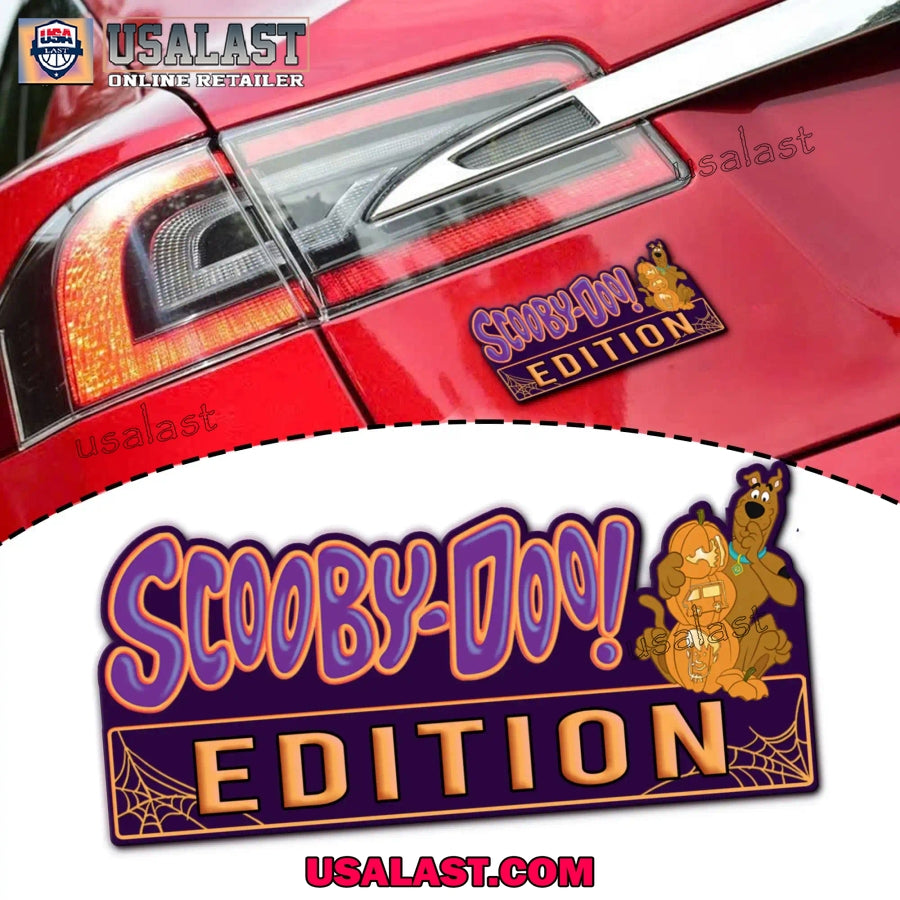 Scooby Doo Halloween Car Emblem Custom 3D Badge - Adult & Kids T-Shirts, Sweatshirts & Hoodies apparel design preview 1