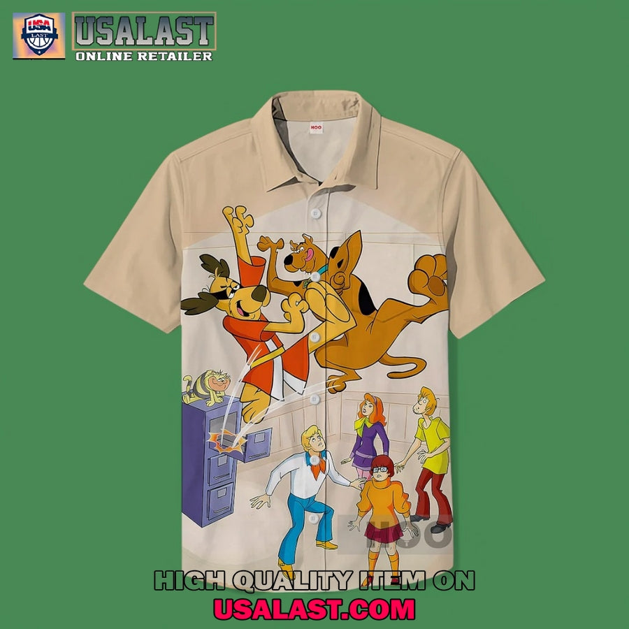 Scooby Doo Hidden In File Cabinets Hawaiian - Adult & Kids T-Shirts, Sweatshirts & Hoodies apparel design preview 1